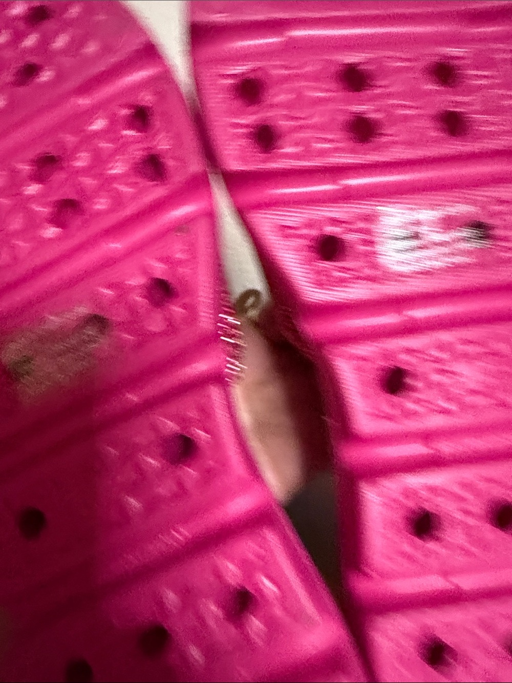 Olivia Miller Hot Pink Crystal Slide Sandals - Picture 3 of 7
